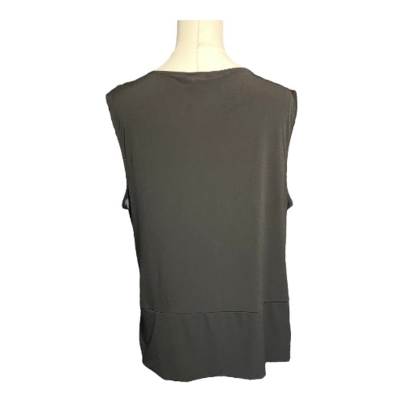 ✨ EUC GEORGE STRETCH Black Cowl Neck Sleeveless Top | Women’s Sz XL - Picture 5 of 7